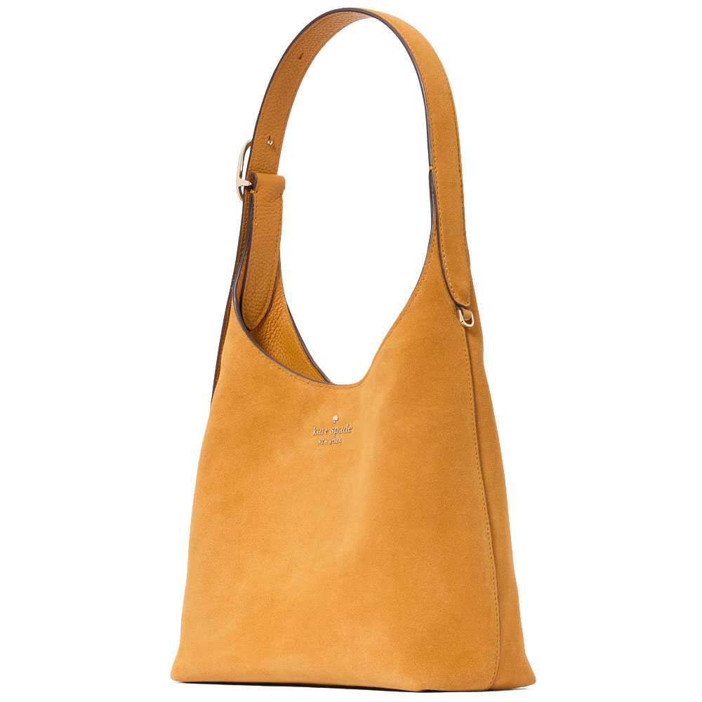 Kate Spade 454 Suede Small Shoulder Bag Squash Blossom # KM472