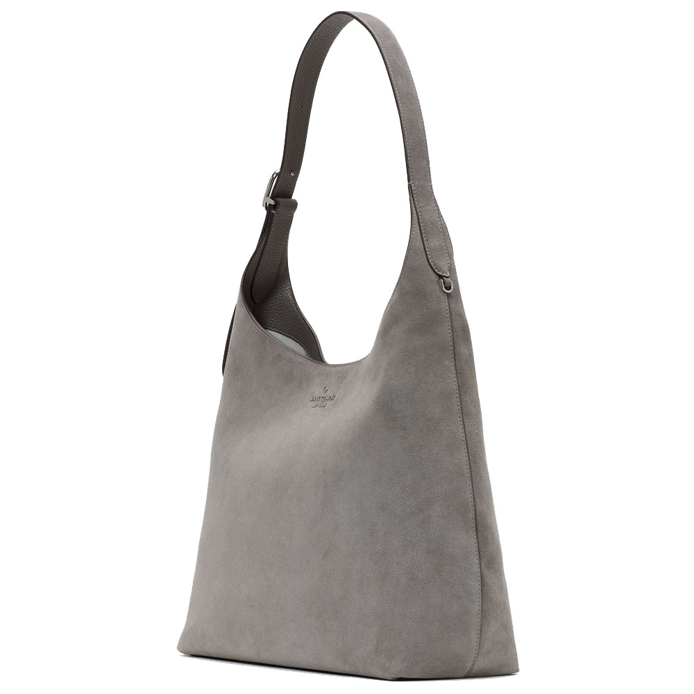 Kate Spade 454 Suede Large Shoulder Bag Hare Grey # KM151