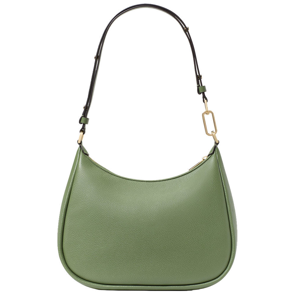 Kate Spade Kayla Woven Leather Large Shoulder Bag Cedar Stand # KM150
