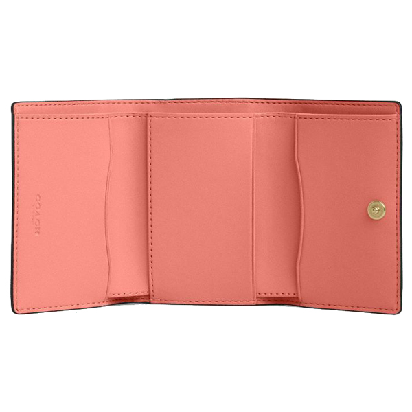 Coach Micro Wallet Bright Coral # CP260