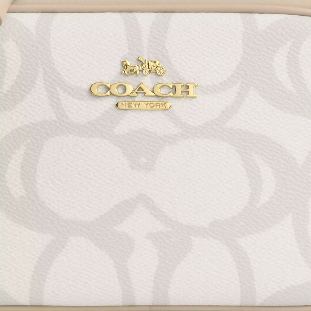 Coach Mini Jamie Camera Bag In Sketch Signature Canvas Ivory # CBL94