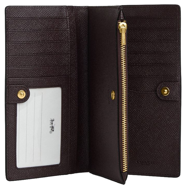Coach Slim Zip Wallet Black # CK444