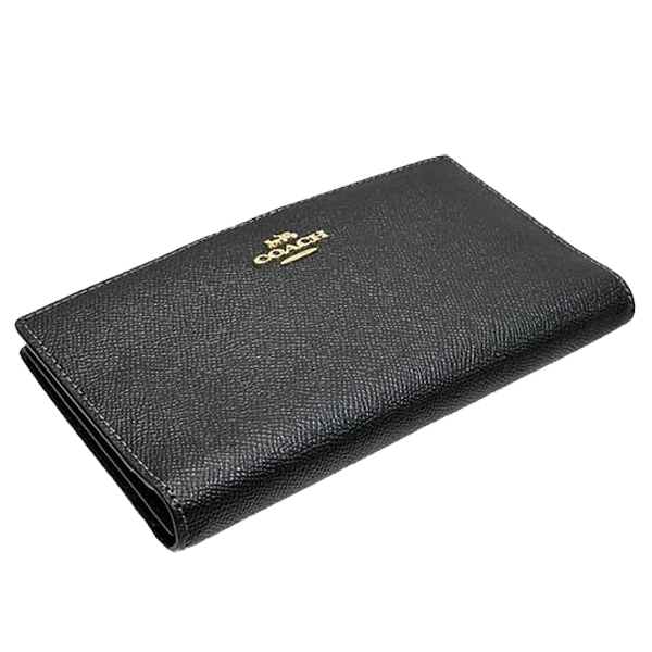 Coach Slim Zip Wallet Black # CK444