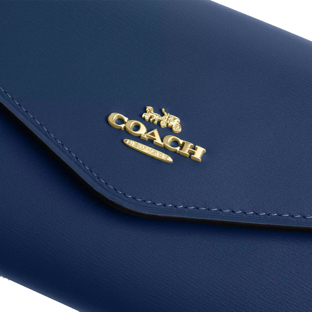 Coach Klare Wallet With Chain Deep Blue # CBI22