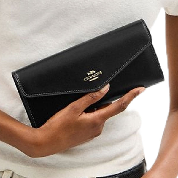 Coach Klare Wallet With Chain Black # CBI22
