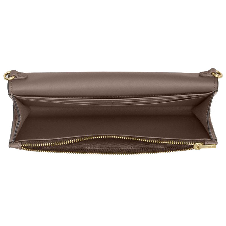 Coach Klare Wallet With Chain Dark Stone # CBI22