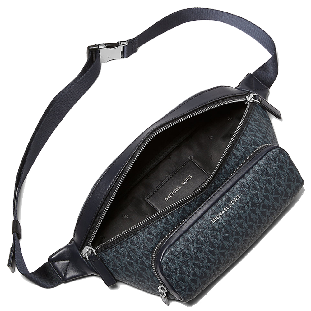 Michael Kors Cooper Logo Belt Bag Admiral Pale Blue # 37U1LCOY9B