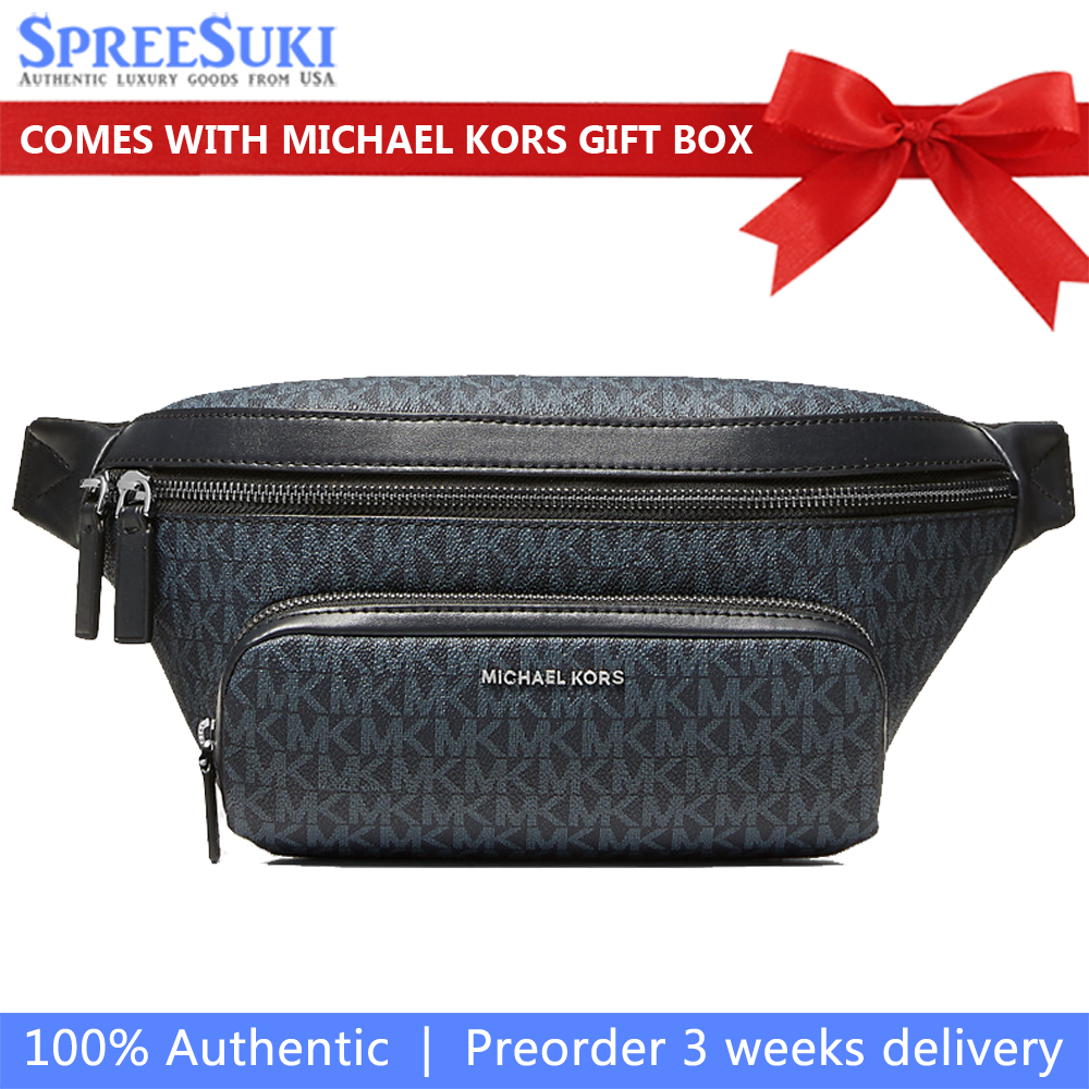 Michael Kors Cooper Logo Belt Bag Admiral Pale Blue # 37U1LCOY9B