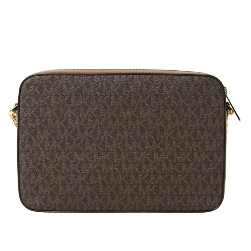 Michael Kors Crossbody Bag With Gift Bag Jet Set Large Crossbody Brown / Acorn # 35F8GTTC3B