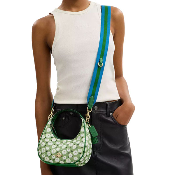 Coach Carmen Mini Crossbody Bag With Floral Print Kelly Multi # CBI58