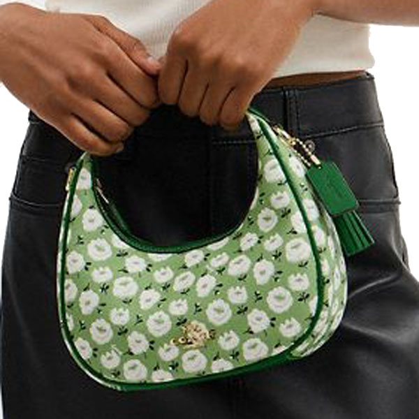 Coach Carmen Mini Crossbody Bag With Floral Print Kelly Multi # CBI58