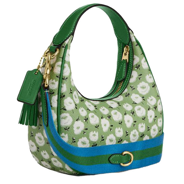Coach Carmen Mini Crossbody Bag With Floral Print Kelly Multi # CBI58