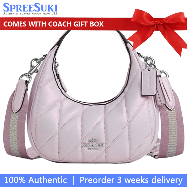 Coach Carmen Mini Crossbody Bag Silver Pink # CBI46