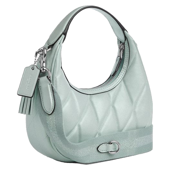 Coach Carmen Mini Crossbody Bag Silver Green # CBI46