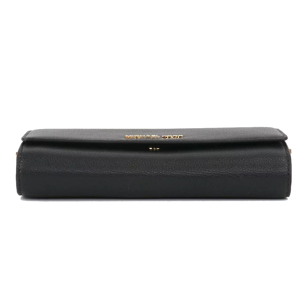 Michael Kors Jet Set Large Leather Crossbody Bag Black # 35F2GTTC8L
