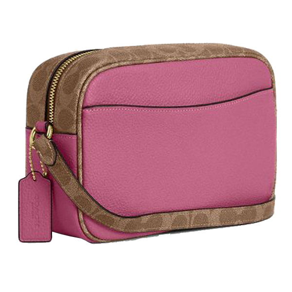 Coach Jamie Camera Bag In Signature Canvas Pink Tan # CBM24