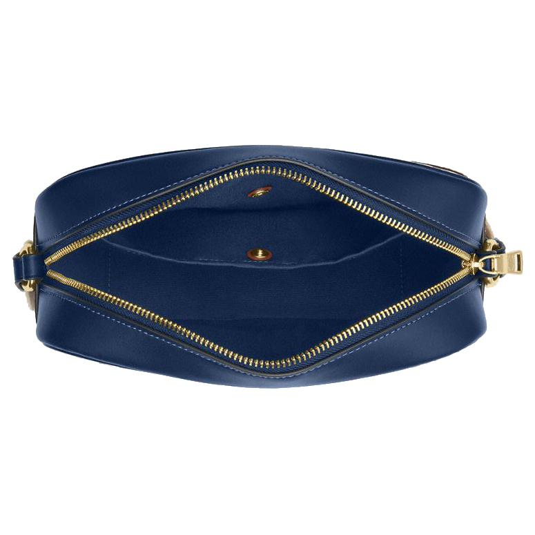 Coach Jamie Camera Bag With Floral Print Deep Blue Multi # CBM22