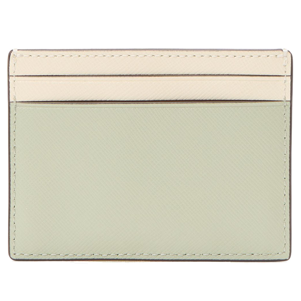 Kate Spade Madison Colorblock Saffiano Small Slim Card Holder Sage Bundle Multi # KI369