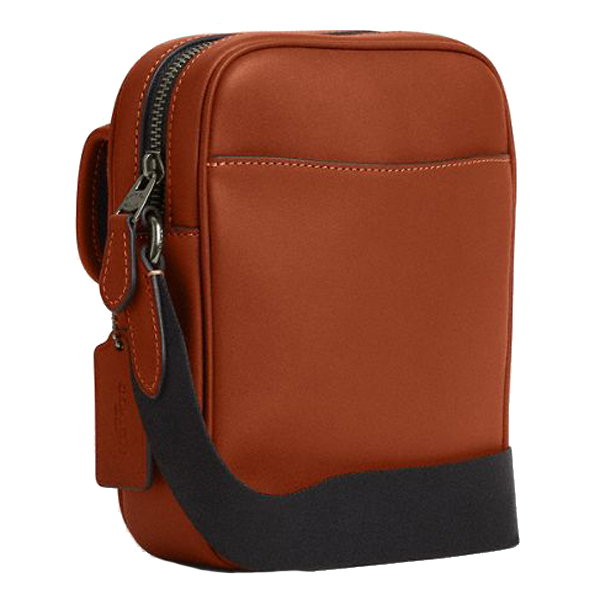Coach Turnlock Crossbody Bag Gunmetal Tan # CBI25