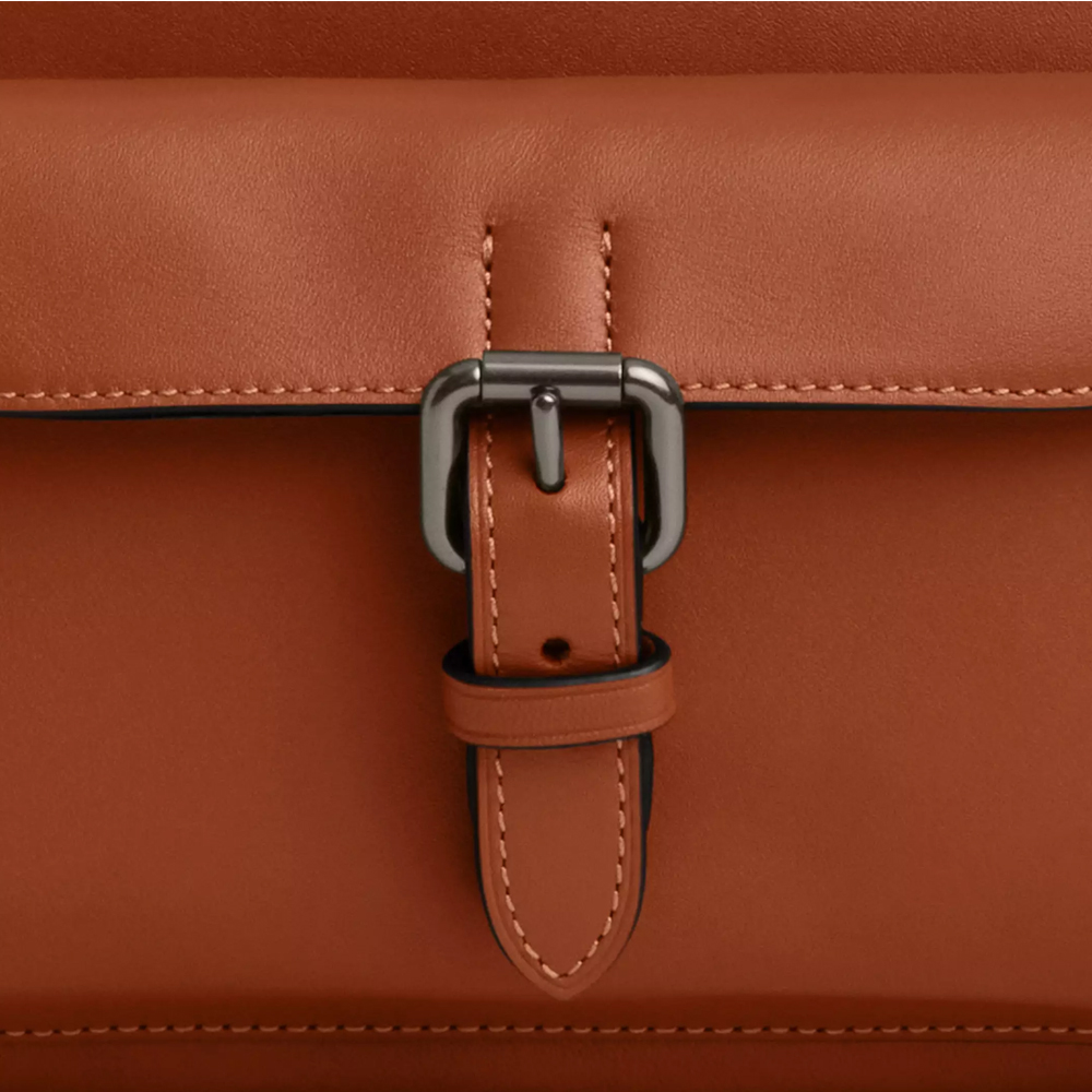 Coach Warner Crossbody Bag Gunmetal Tan # CBI63