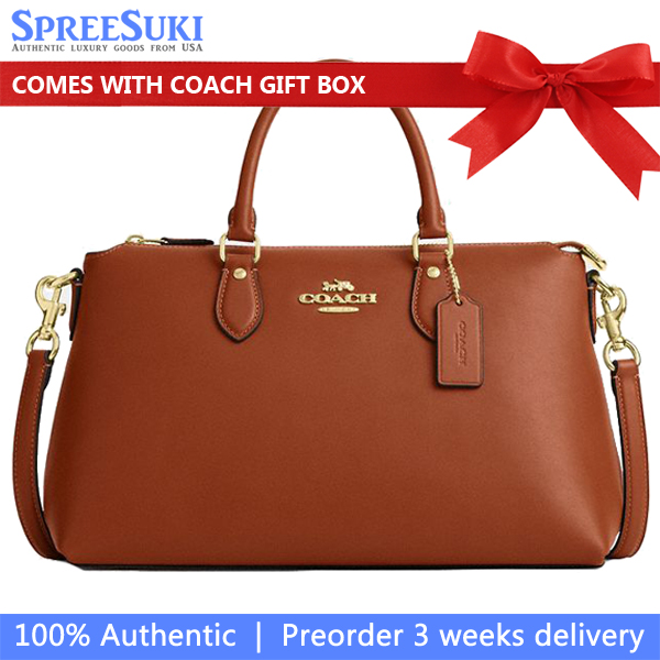 Coach Georgia Satchel Bag Tan # CBM11