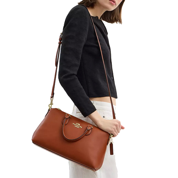 Coach Georgia Satchel Bag Tan # CBM11