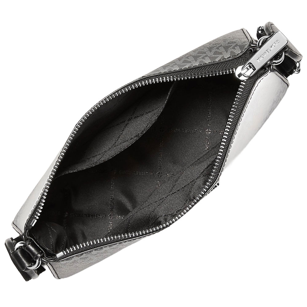 Michael Kors Jet Set Small Ombré Signature Logo Crossbody Bag With Case For Apple Airpods Pro® Black Combo # 35F5STVC1B