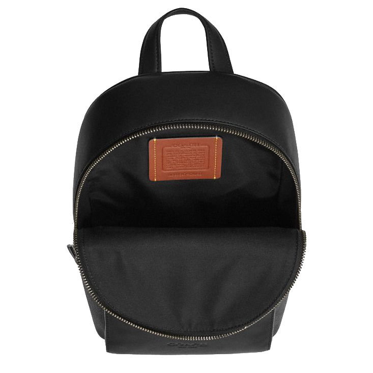 Coach Turnlock Sling Pack In Signature Canvas Gunmetal Charcoal Black # CAJ92