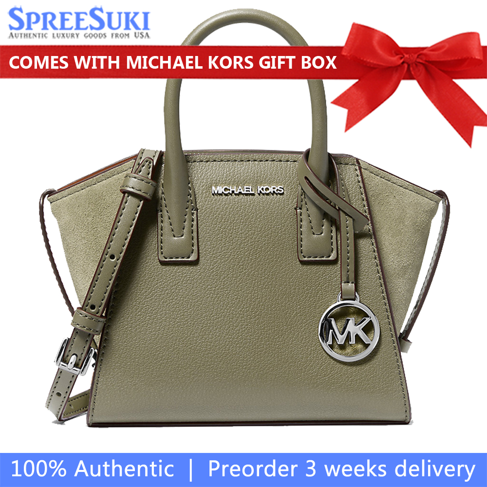 Michael Kors Avril Extra-Small Leather Satchel Thyme # 35F4S4VC0L