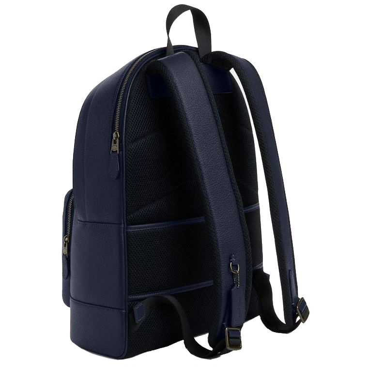 Coach West Backpack With Varsity Stripe Midnight Navy Multi # CBI37
