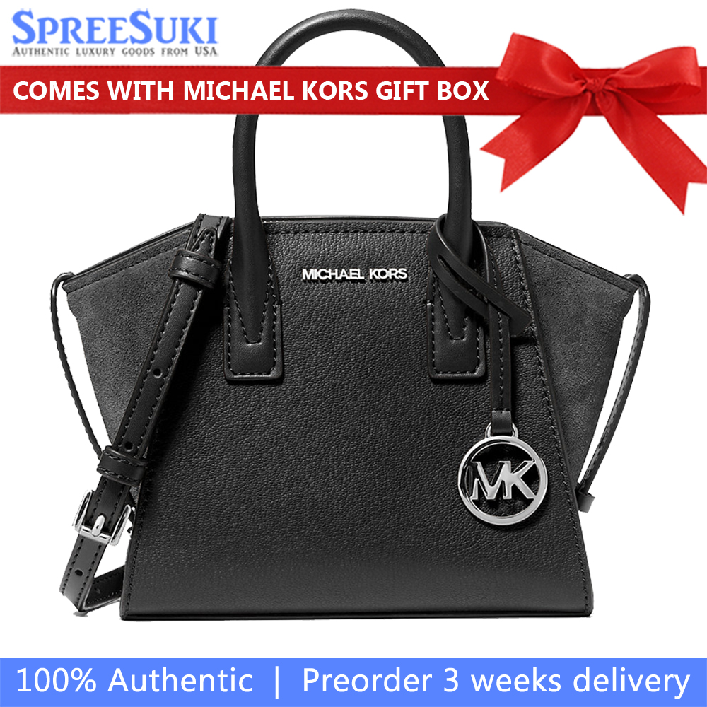 Michael Kors Avril Extra-Small Leather Satchel Black # 35F4S4VC0L