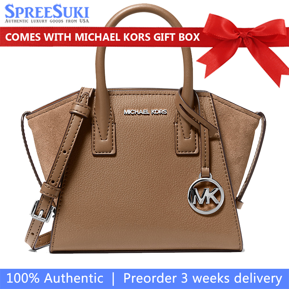 Michael Kors Avril Extra-Small Leather Satchel Driftwood # 35F4S4VC0L
