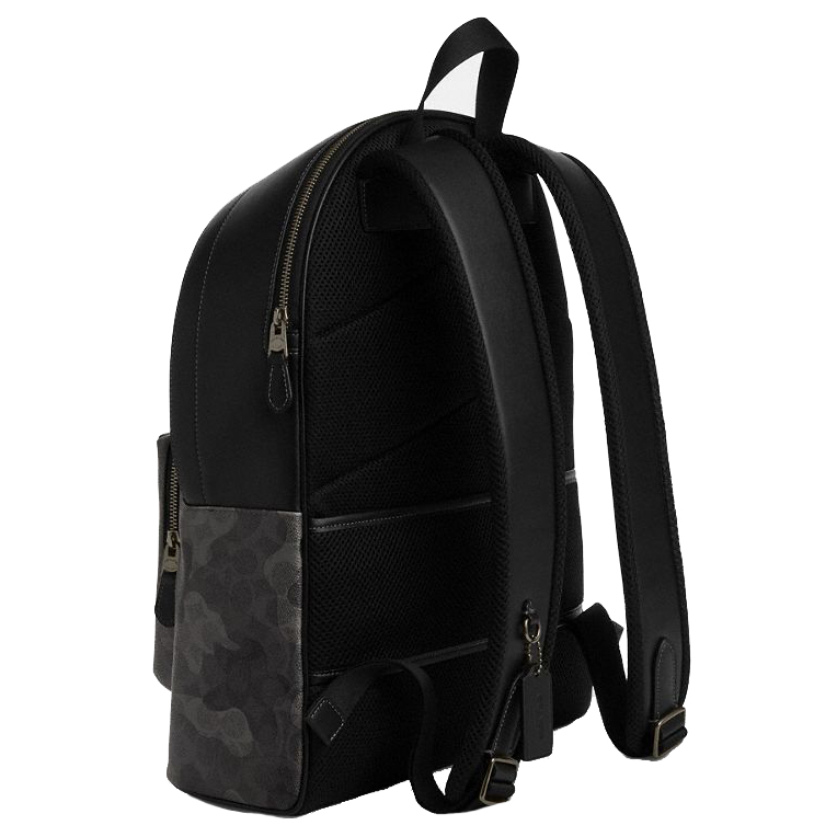 Coach West Backpack In Signature Camo Print Gunmetal Grey Multi # CW311
