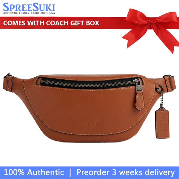 Coach Warren Mini Belt Bag Gunmetal Tan # CBI29