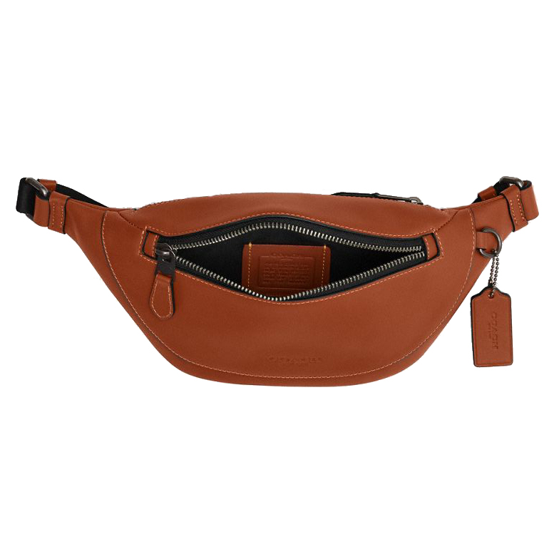Coach Warren Mini Belt Bag Gunmetal Tan # CBI29