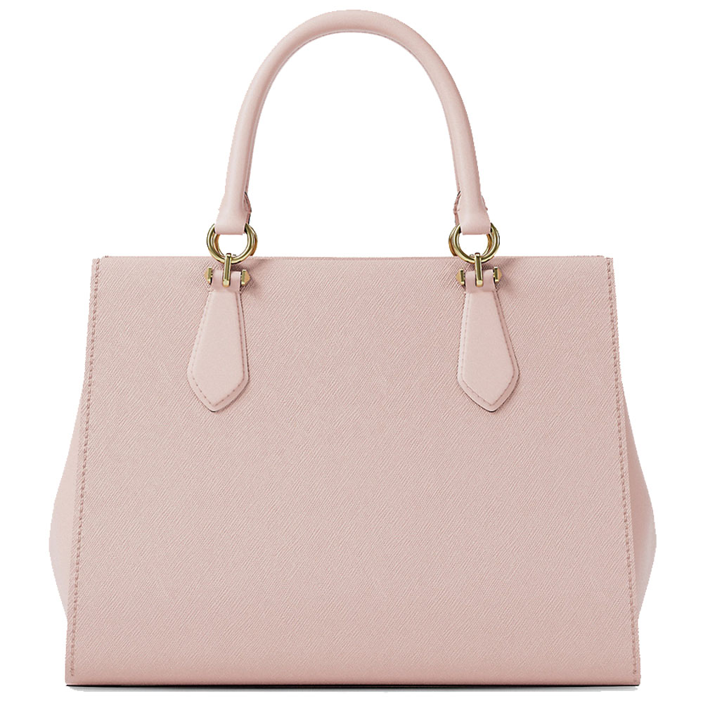 Michael Kors Marilyn Medium Saffiano Leather Satchel Powder Blush # 35F5G6AS2L