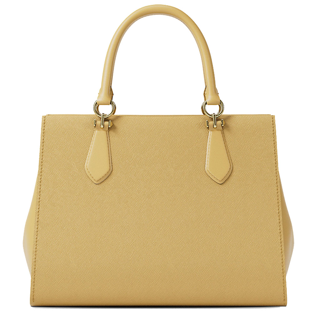 Michael Kors Marilyn Medium Saffiano Leather Satchel Honey # 35F5G6AS2L