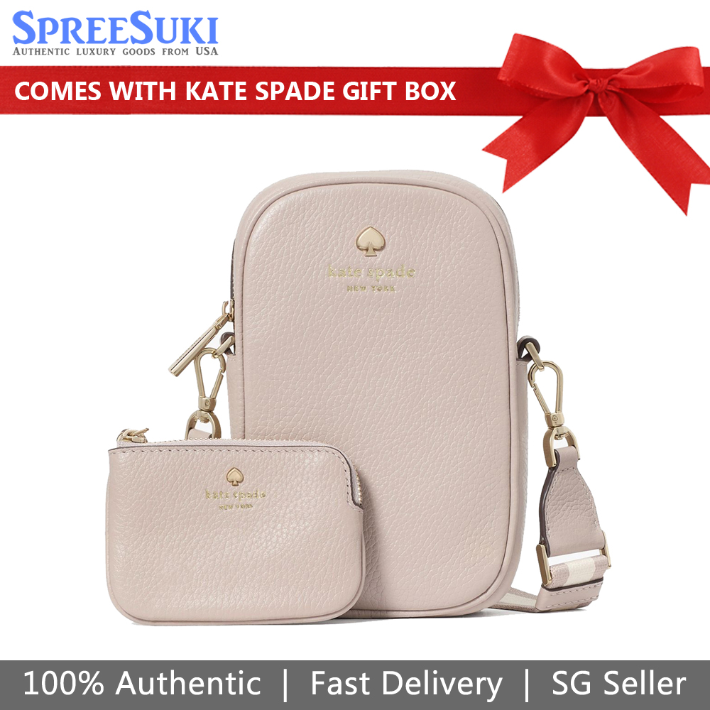 Kate Spade Emma Phone Crossbody Cozy Grey # KK258