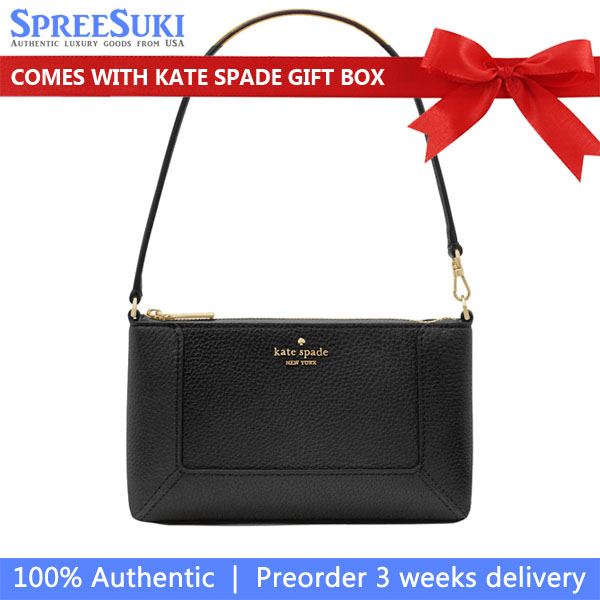 Kate Spade Lena Convertible Wristlet Black # KH785