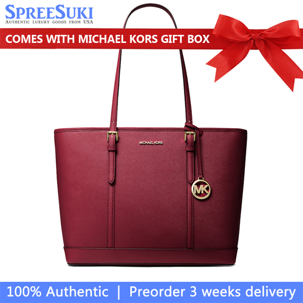Michael Kors Tote Shoulder Bag Sady Large Top Zip Shoulder Tote Cherry # 35F0GTVT9L
