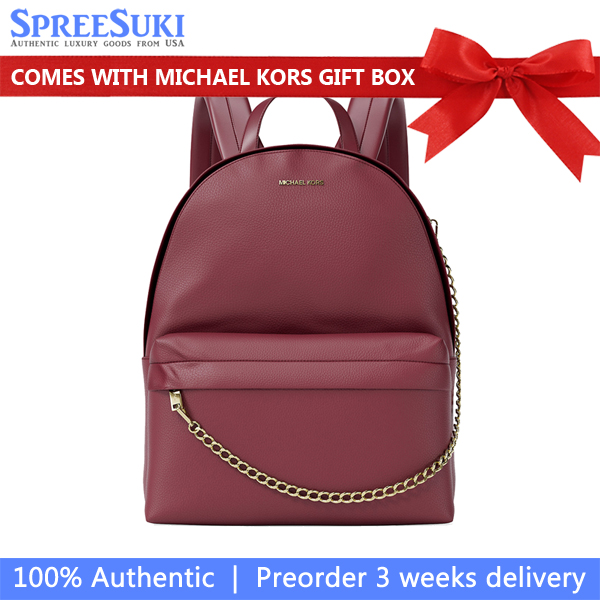 Michael Kors Slater Medium Backpack Cherry # 35F5G04B2V