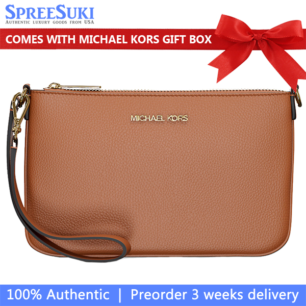 Michael Kors Jet Set Small Pebbled Leather Convertible Wristlet Luggage # 35S5GTVW5L