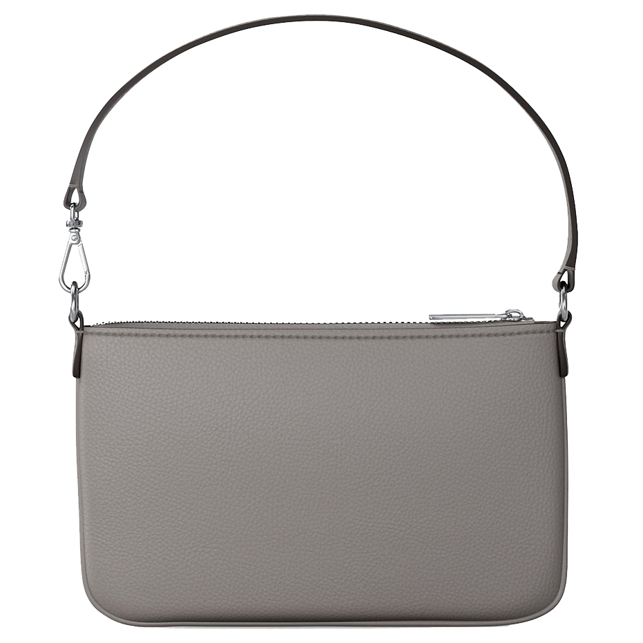 Michael Kors Jet Set Small Pebbled Leather Convertible Wristlet Pearl Grey # 35S5STVW5L