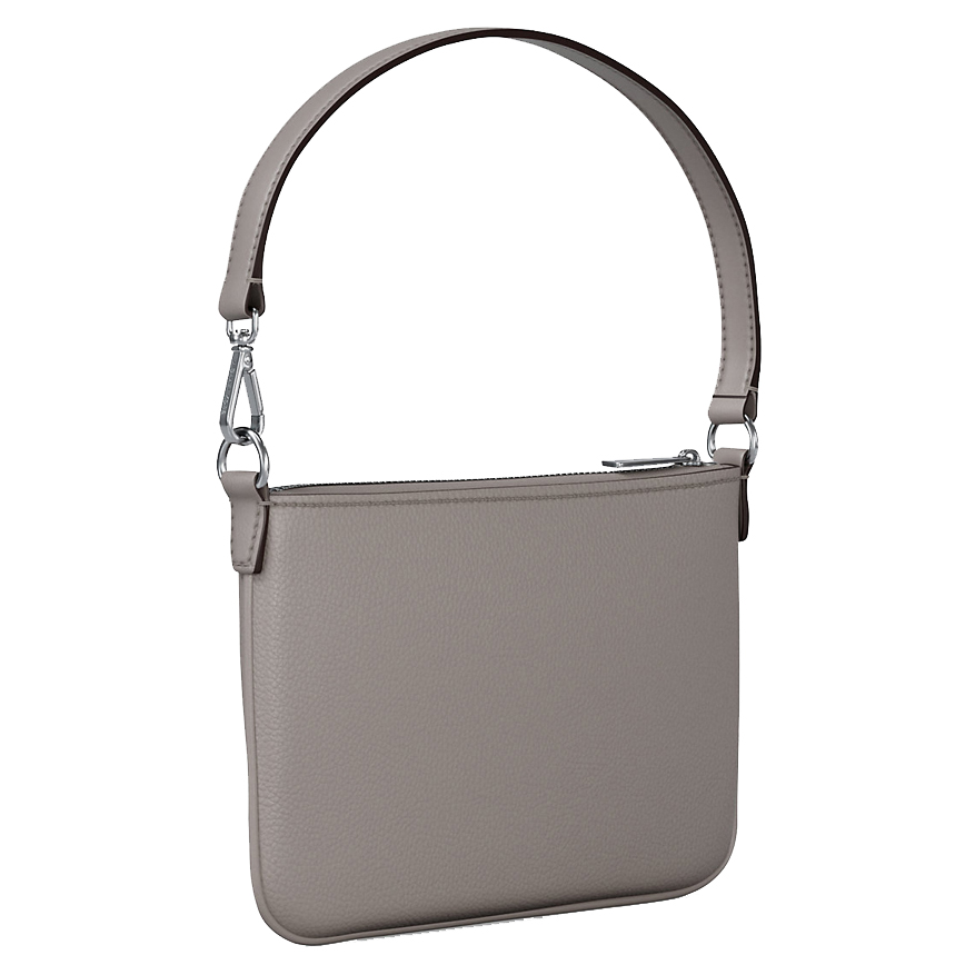 Michael Kors Jet Set Small Pebbled Leather Convertible Wristlet Pearl Grey # 35S5STVW5L