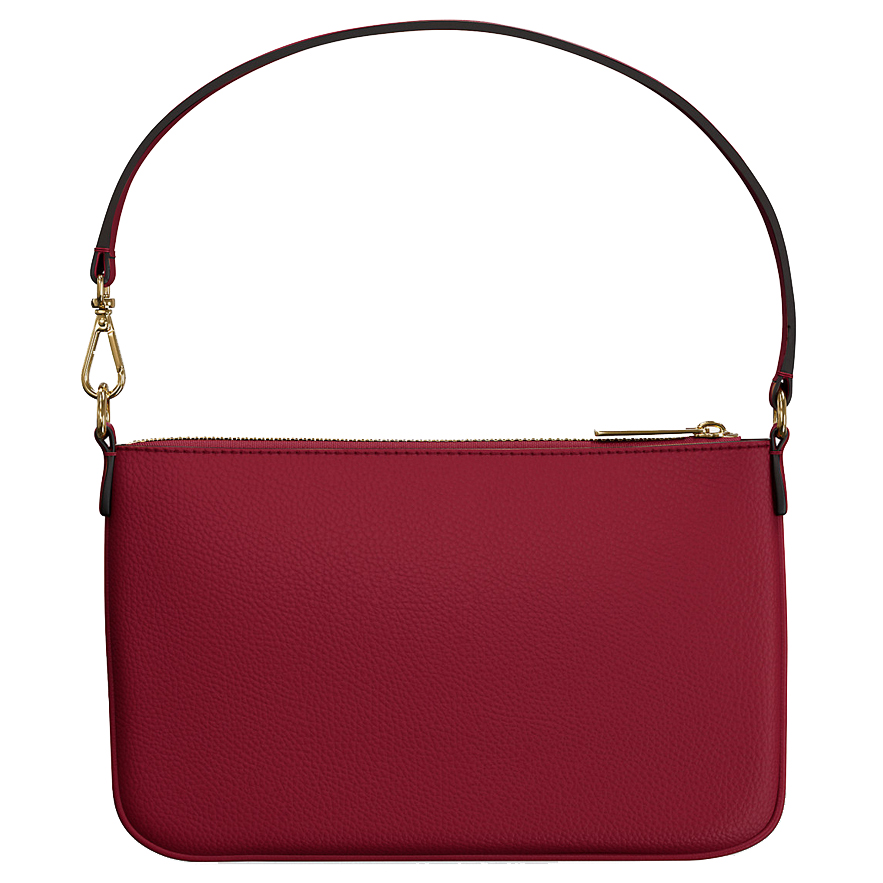 Michael Kors Jet Set Small Pebbled Leather Convertible Wristlet Cherry # 35S5GTVW5L