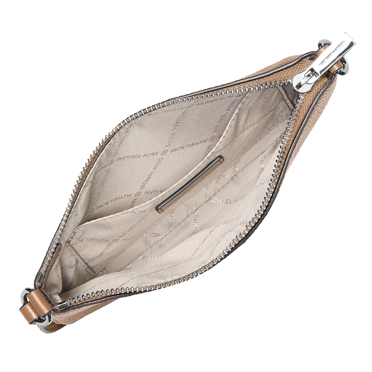 Michael Kors Jet Set Small Pebbled Leather Convertible Wristlet Driftwood # 35S5STVW5L
