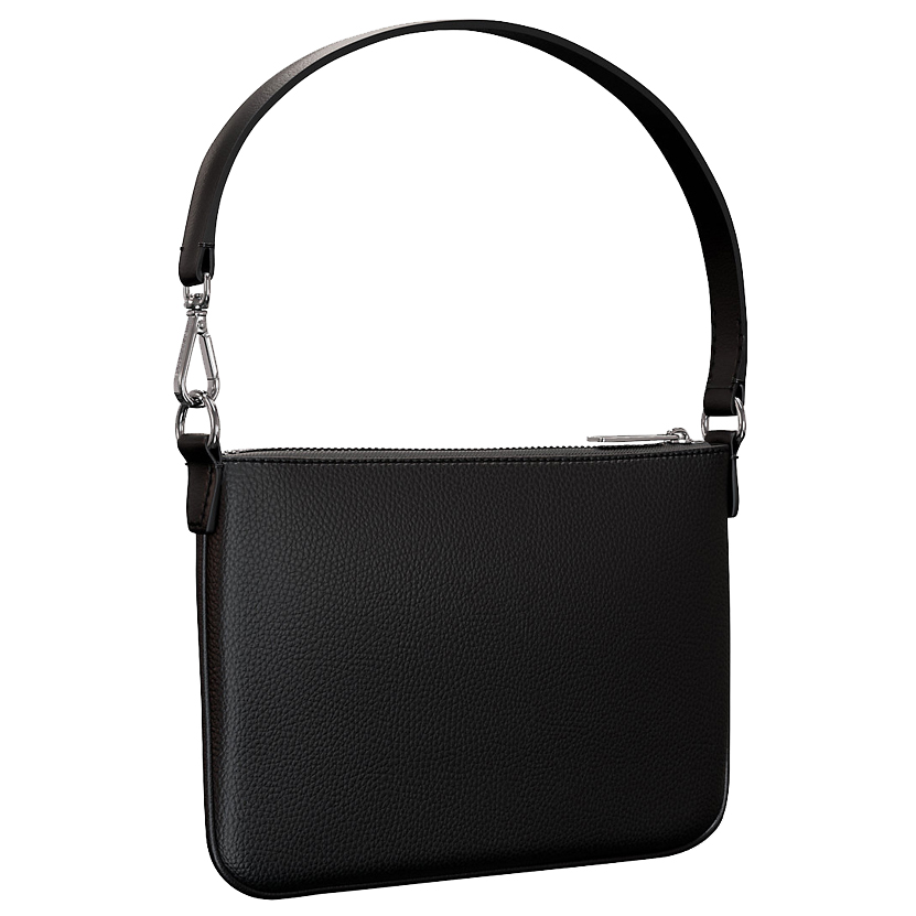 Michael Kors Jet Set Small Pebbled Leather Convertible Wristlet Black # 35S5STVW5L