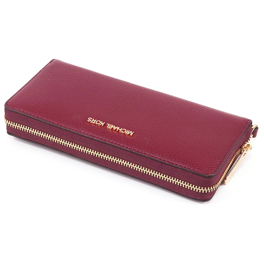 Michael Kors Long Wallet Jet Set Continental Wristlet Wallet Cherry # 35T7GTVE7L