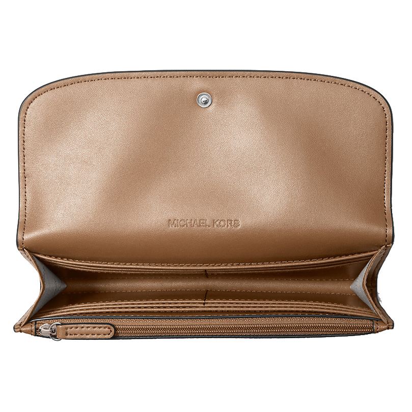 Michael Kors Hamilton Large Leather Continental Wallet Driftwood # 35S5SHME9L
