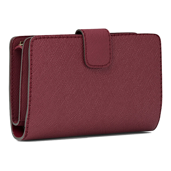 Michael Kors Medium Wallet Jet Set Travel Zip Coin Wallet Cherry # 35F7GTVF2L